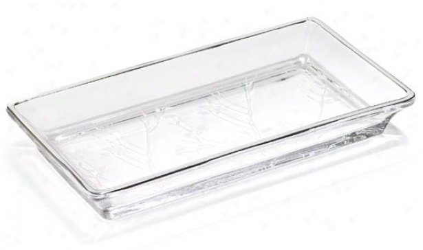 Alhambra Bath Tray - Tray, Glass W/platinm