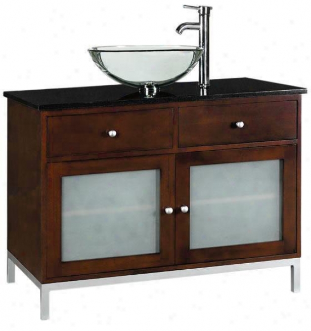 "amanda 36""w Bathroom Vanity - Single 36""w, Brown"