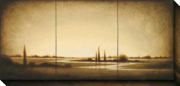 Amber Light Ii Canvas Wall Art - Ii, Sepia