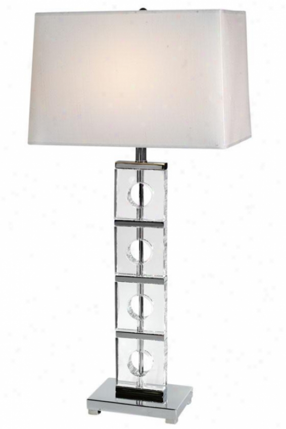 "anna Table Lamp - 32""hx15""w, Silver Chrome"