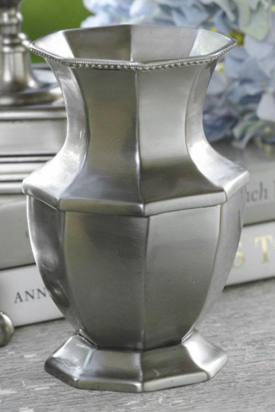 "antiquity Pedestal Vase - 6""h X 4""w, Gray"