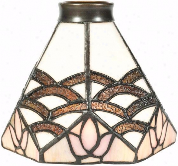 "arcs Fan Vanity Light Shade - 2.25"" Neck, Arcs"