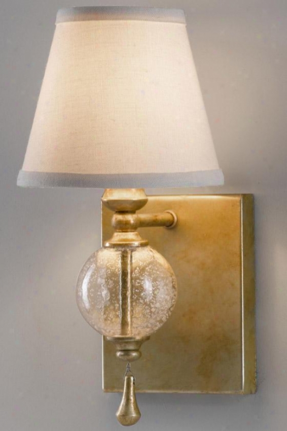 "argonne Wall Sconce - 11.75""h X 5.5""w, Oxid Slver Leaf"