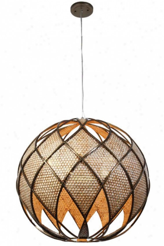 Argyle Pendant - 5+1 Light, New Brz/dspearl