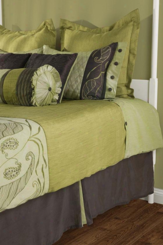 Arianna Bedding Set - Full 5pc Set, Green