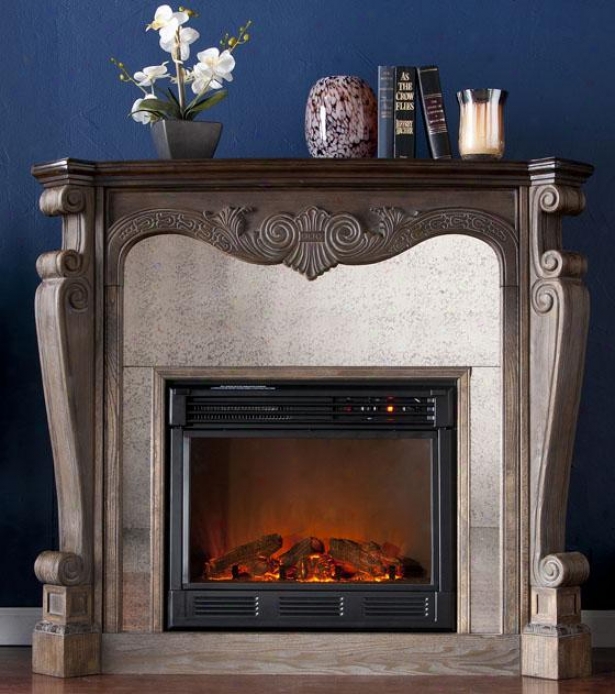 Arthur Fireplace - Electric Frplce, Burnt Oak/gray