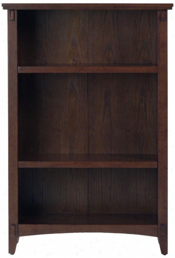 Artisan Bookshelf - 3 Shelf, Brown Oak