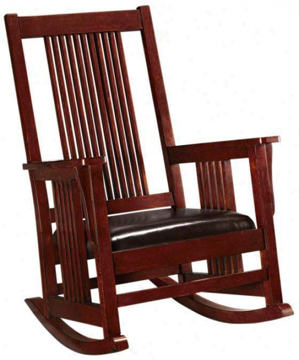 "artisan Rocking Chair - 47""hx32.75""w, Tan Wood"