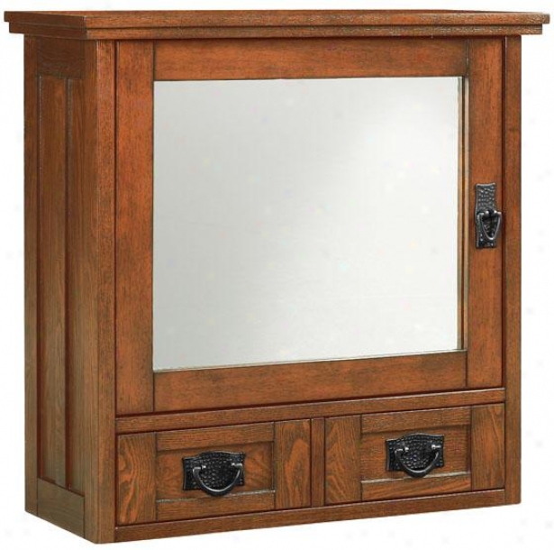 "artiswn Wall Cabinet With Glass Doors - 22.75""hx23.5""w, Brown"