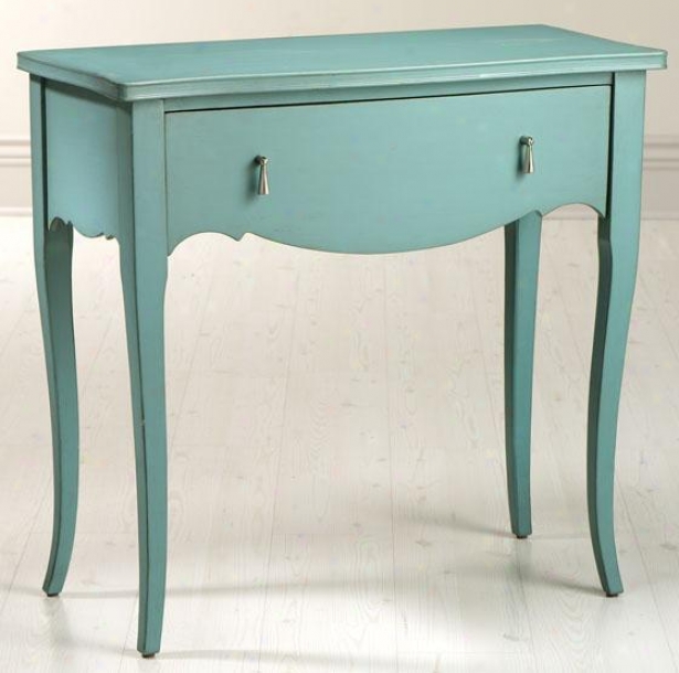 "ashley Painted Sofa Console Table - 32.5""hx33.5""w, Teal"