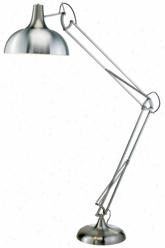 Atlas Desk Lamp - 41hx11wx34d, Silver