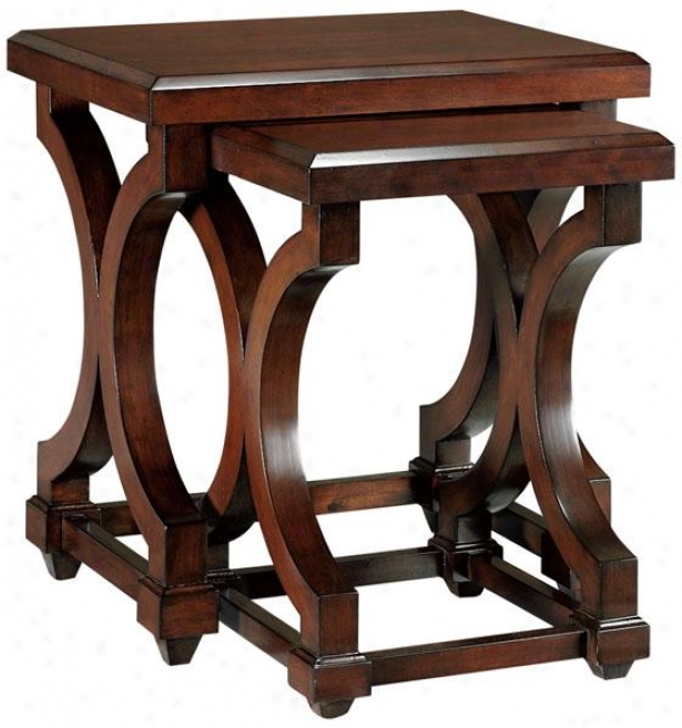 Avignon Accent Nesting Tables - Nesting, Brown