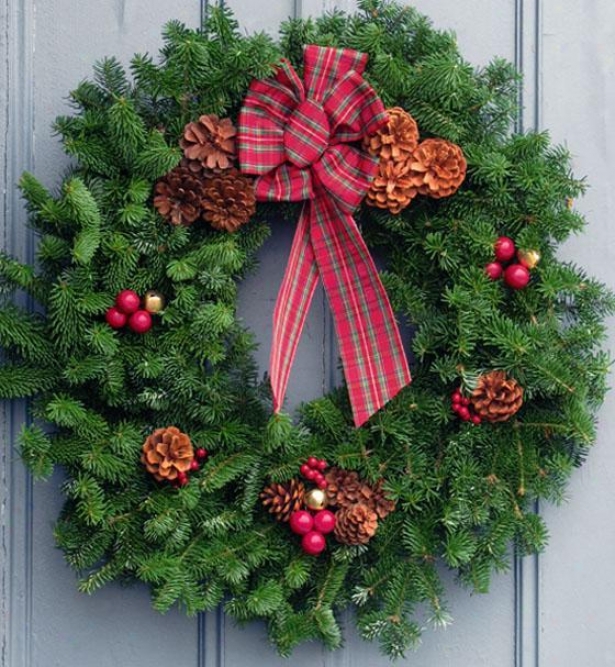 "balsam Wreath - 30""h, Green"