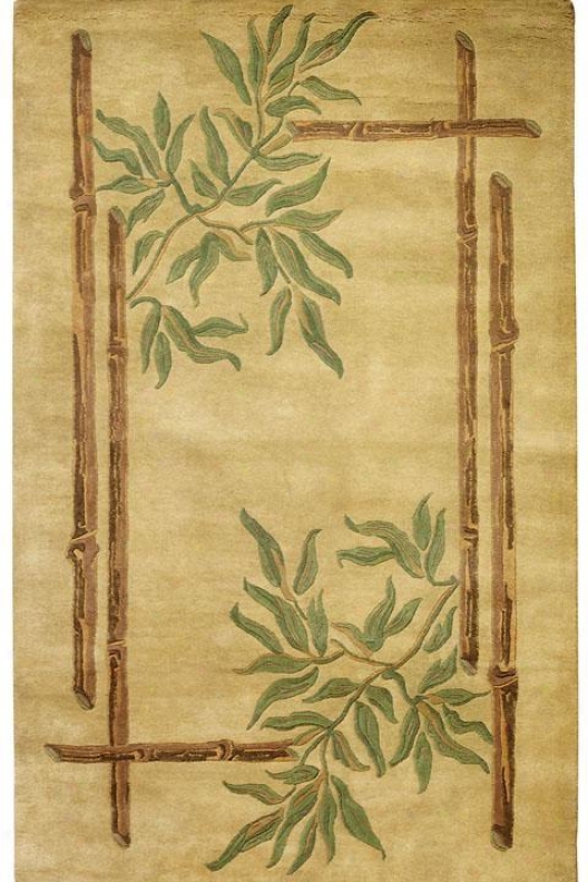 Bamboo I Area Rug - 8'x11', Gold