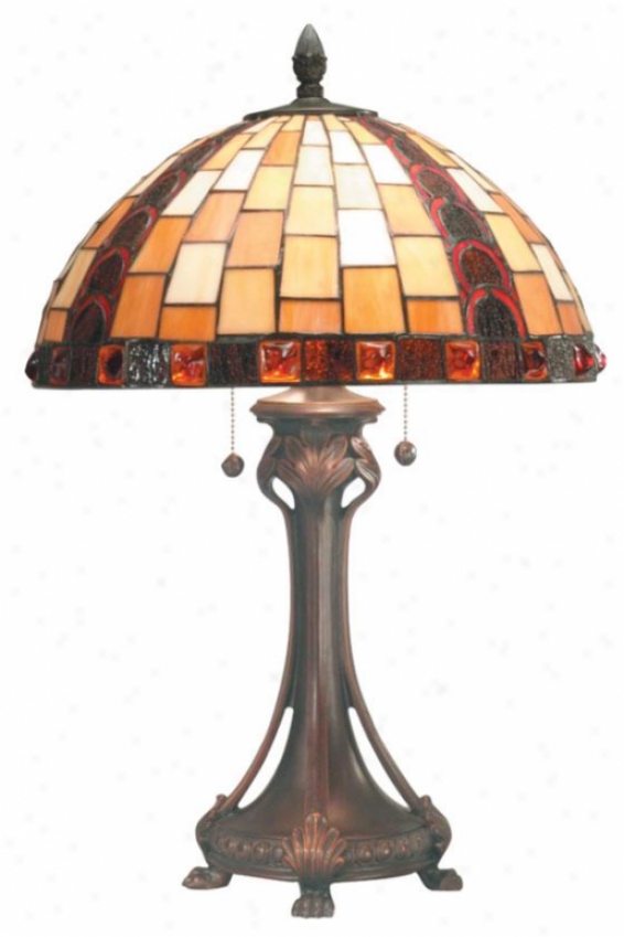 "baroque Table Lamp-  25h X 16.25""d, Bronze"