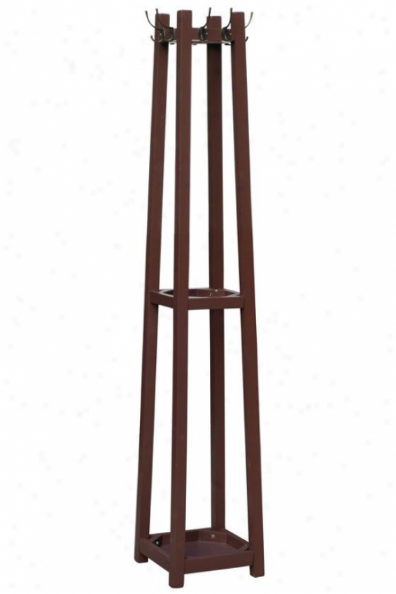 "barry Coat Rack - 12""wx12""dx71""h, Brown"