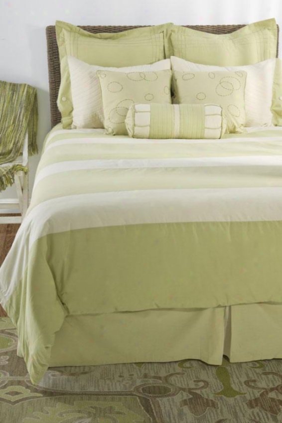 Belinda Bedding Set - Full 5pc Set, Green