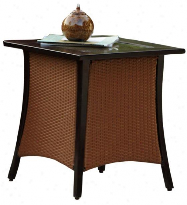 "bella Side End Table - 24""hx20""w, Raffia"