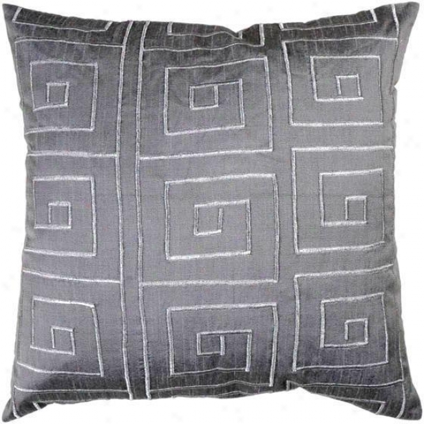 "bellevue Pillow - 18""x18"", Gray"