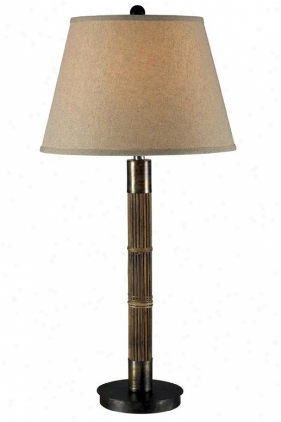 "bethany Slab Lamp - 31""h, Natural Reed"