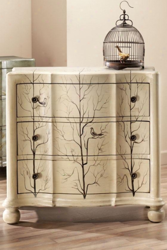 Bird Chest - 3-drawer, Ivory