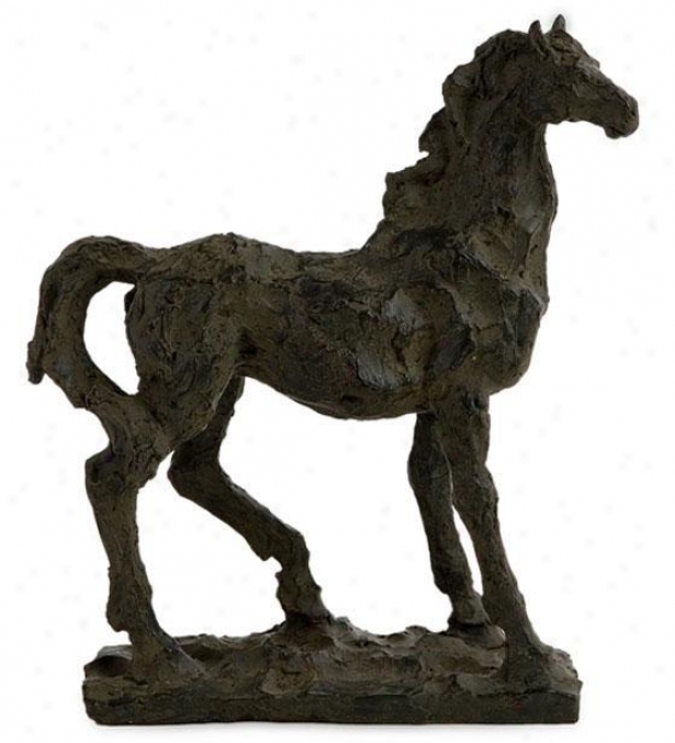 "black Beauty Hprse Sculpture - 10.5""hx9.5""w, Black"