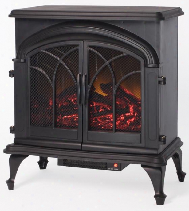 Blake Electric Stove Fireplace - Metal, Black