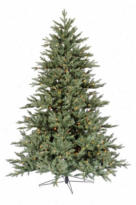 "blue Noble Led Fir Tree - 90""hx65""w, Whitw"