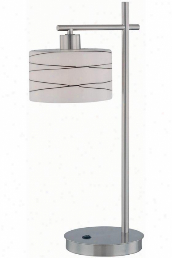 "bond Table Lamp - 24""hx12""d, Silver Chrome"