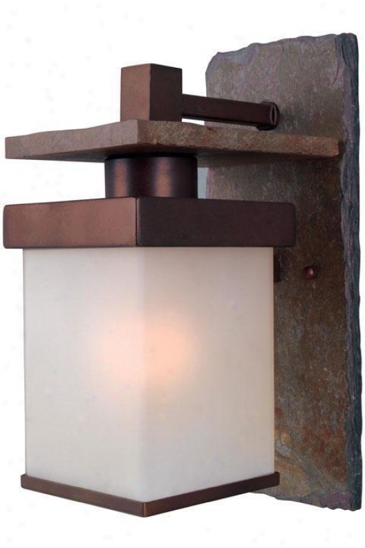 Boulder Outdoor Wall Sconce - Large, Beige