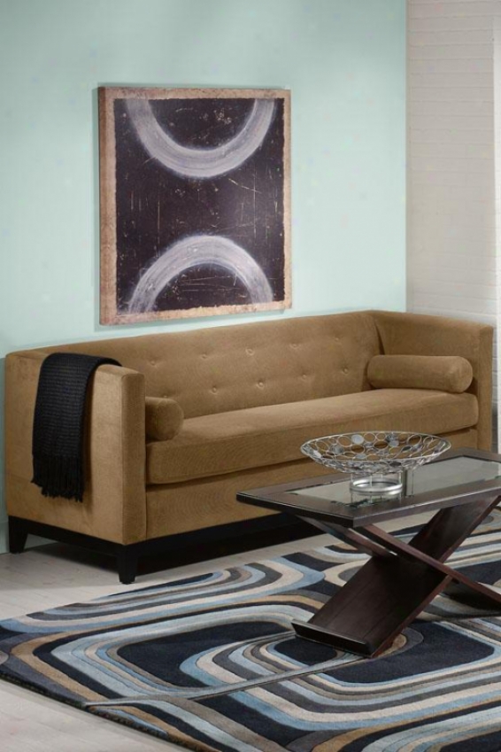 "boxer Tufted Sofa - 32""hx79""w, Txtrd Vlvt Coco"