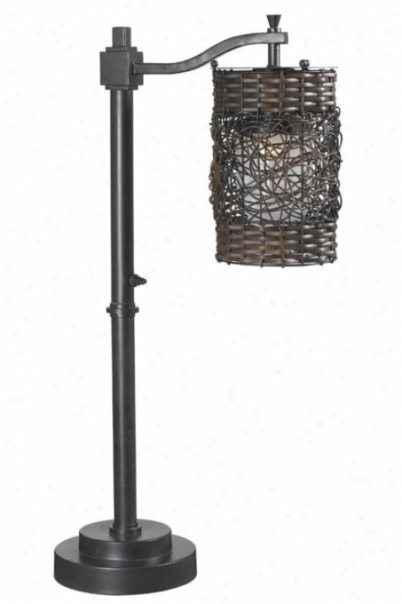 "brent Outdoor Table Lamp - 30""h X 6""w, Oil Collision Bronze"