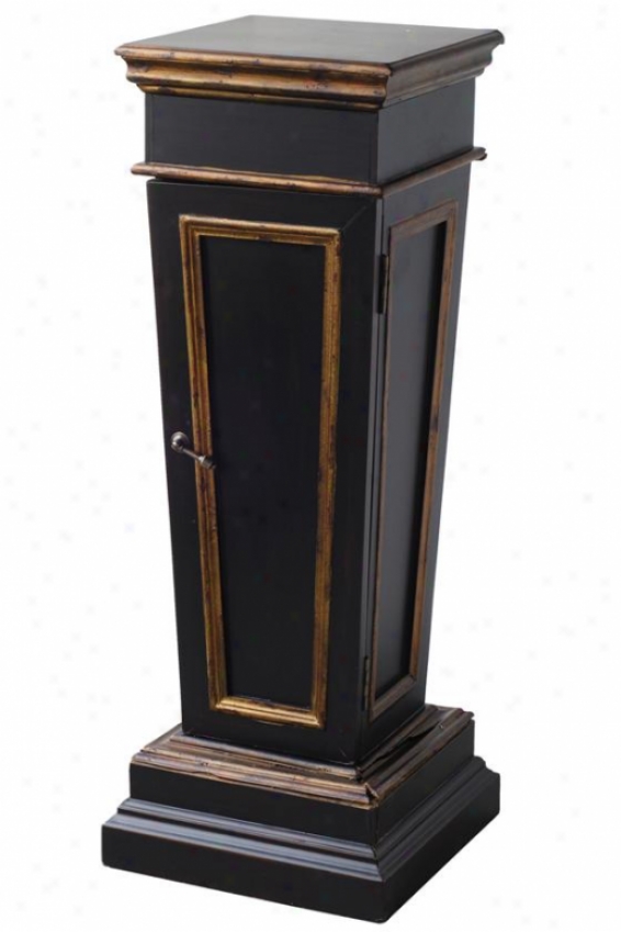 "bruce Pedestal - 14.5""sqx43""h, Black"