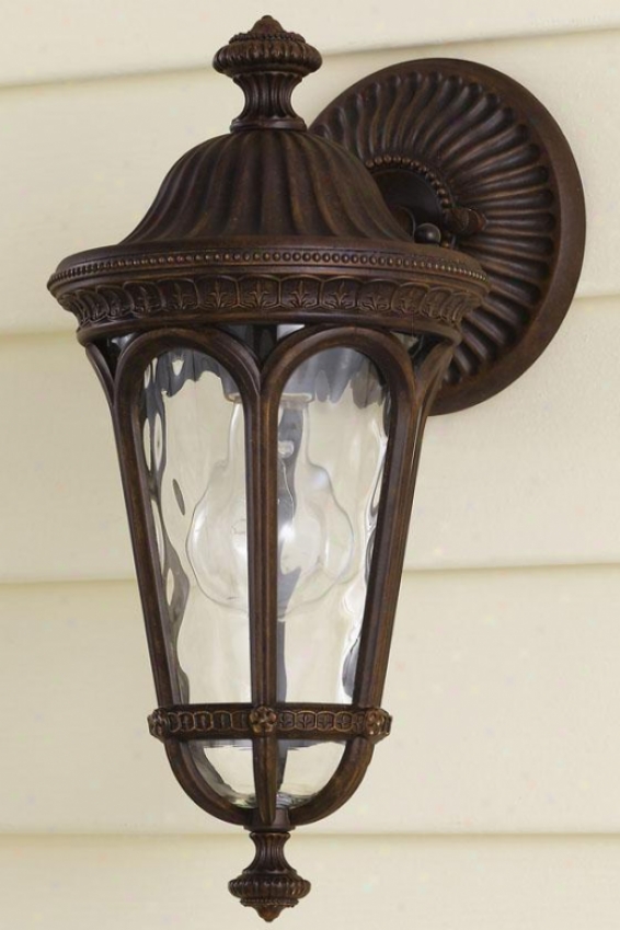 Buckingham Outdoor Wall Lantern - One Light, Brown Forest