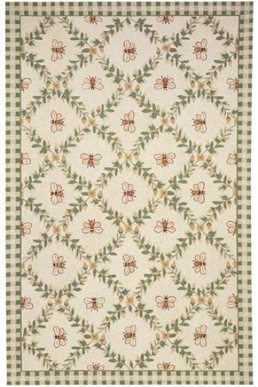 "bumblebee Area Rug - 4'6""x6'6"" Oval, Ivory"