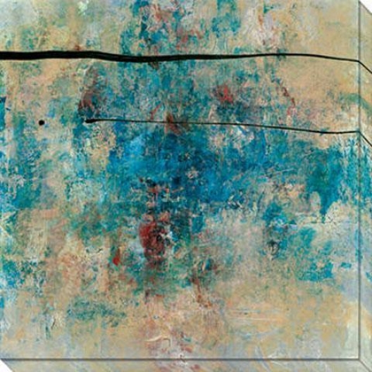 By Chance Iii Canvas Wall Art - Iii, Blue