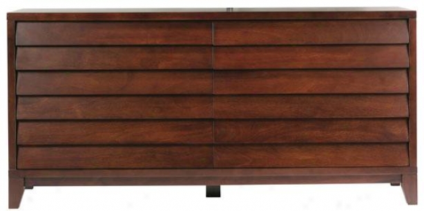 Canali Dresser - Six Drawer, Mocca