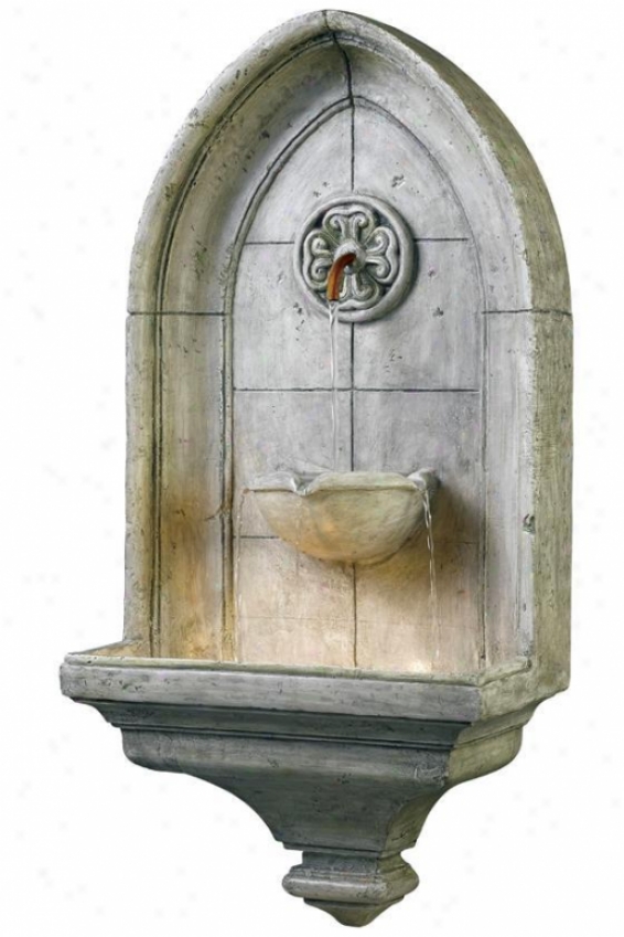 "canterbury Indoor Outdoor Wqll Source - 35""hx17""w, Gray-haired"