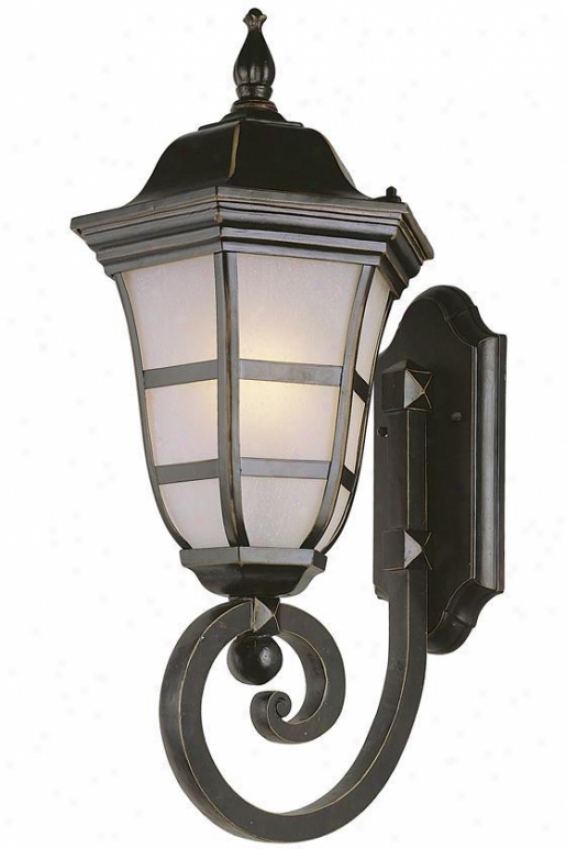 Headland Cod 1-light Outdoor Wall Lantern - Small, Brown Bronze