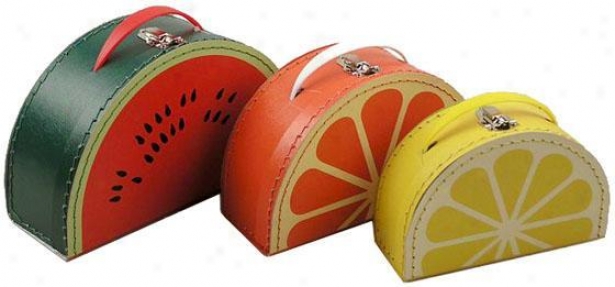 Cargo Cool Mixed Fruit Cases - Set Of 3 - 3 Piece Set, Fruit