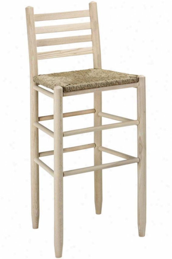 "carolina Ladder-back Bar Stool - 30""barstool, Brown Wood"