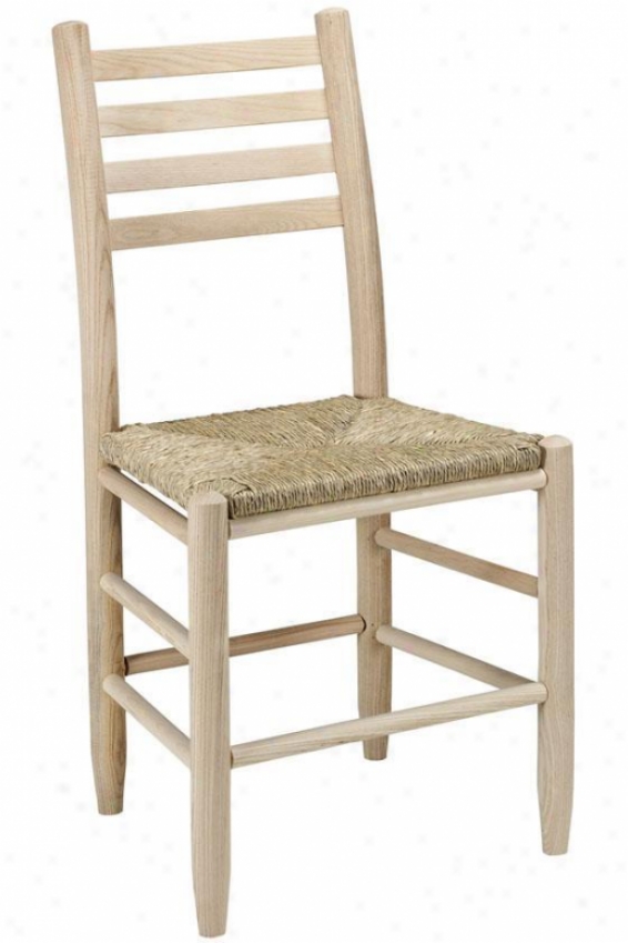 "carolina Ladder-back Side Chair - 18""chair, Brown Wood"