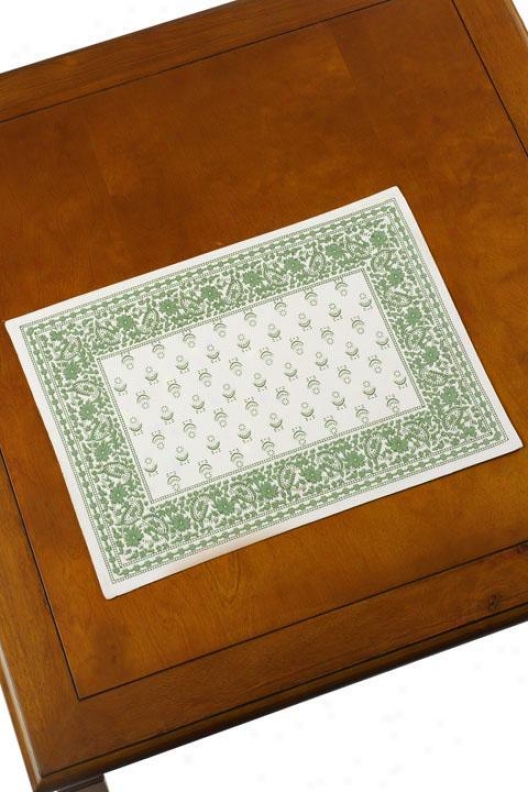 Carrara Barcelona Set Of Four Place Mats - Barcelona, White