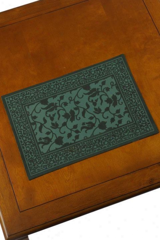 Carrara Pisa Set Of Four Place Mats - Pisa, Green