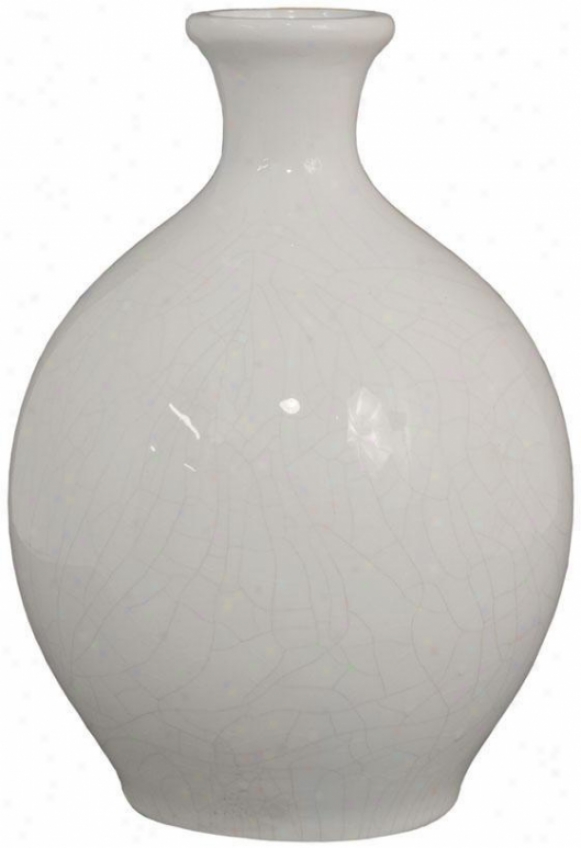 "cassidy Vase - 13"", Ivory"