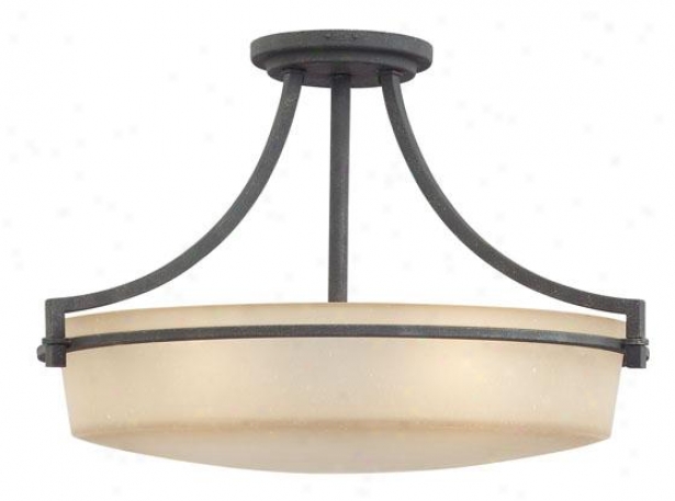 Catherine 4-light Semi-flush Mount - 4-light, Grey Ash