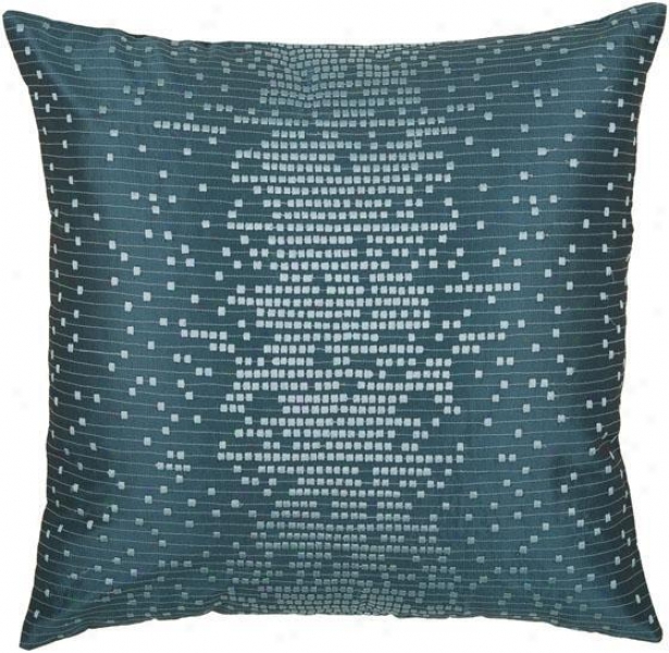 "caufield Pillow - 18""x18"", Peacock Blue"