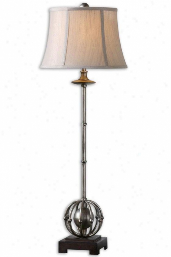 "celestiana Buffet Lamp - 37""h, Antiqued Silver"