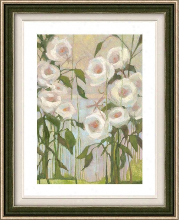 Ceremony Roses Ii Framed Wall Art - Ii, Floated Silver