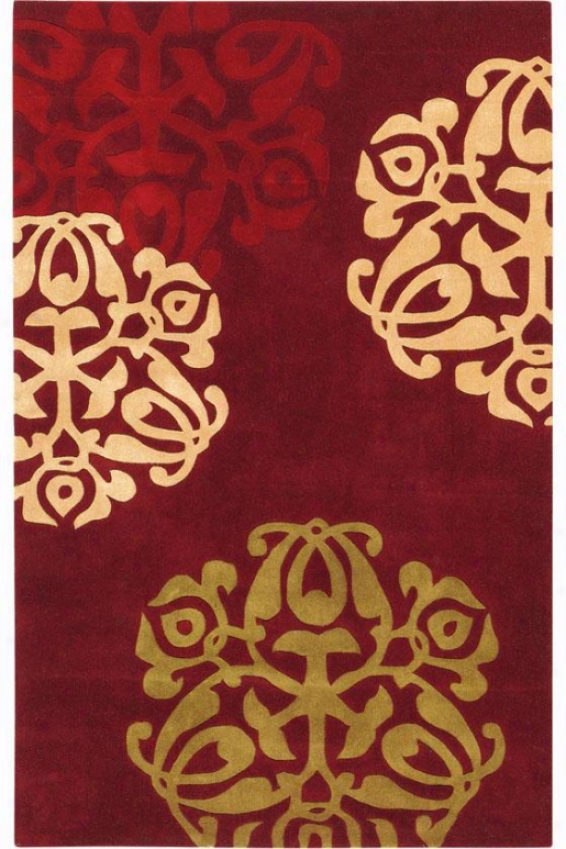 Chadwick Area Rug - 4'x6', Burgundy Maroon